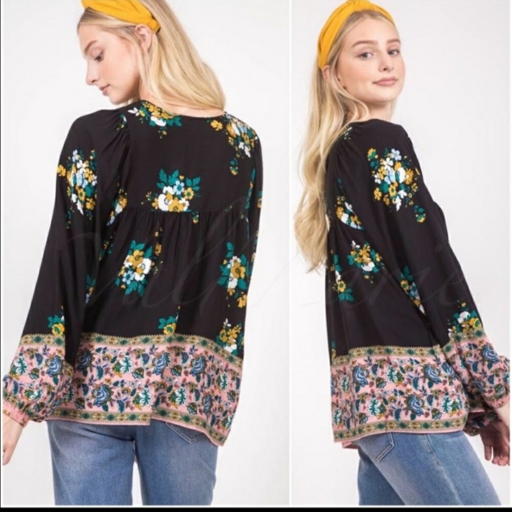 Love Riche Floral Print Blouse